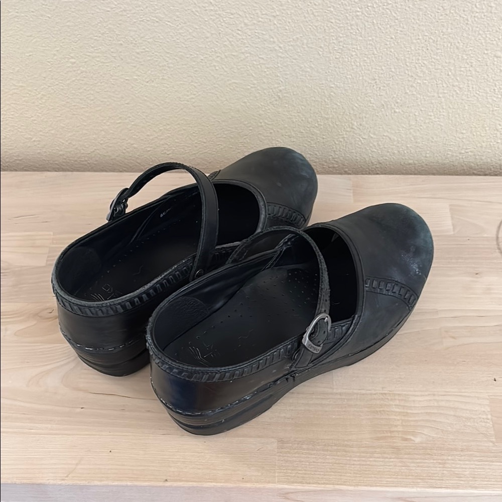 Dansko Mary-Jane Black Clogs